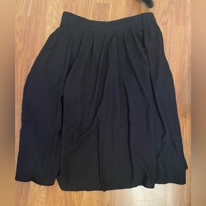 ModCloth tiger lilies skirt- black, L